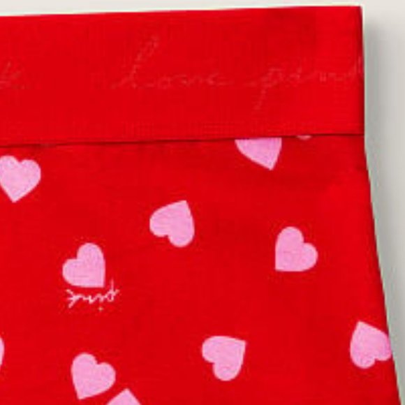 Hearts VS PINK LOGO Boyshort Underwear Valentine's Day Holiday Panties Heart NWT - Picture 8 of 11